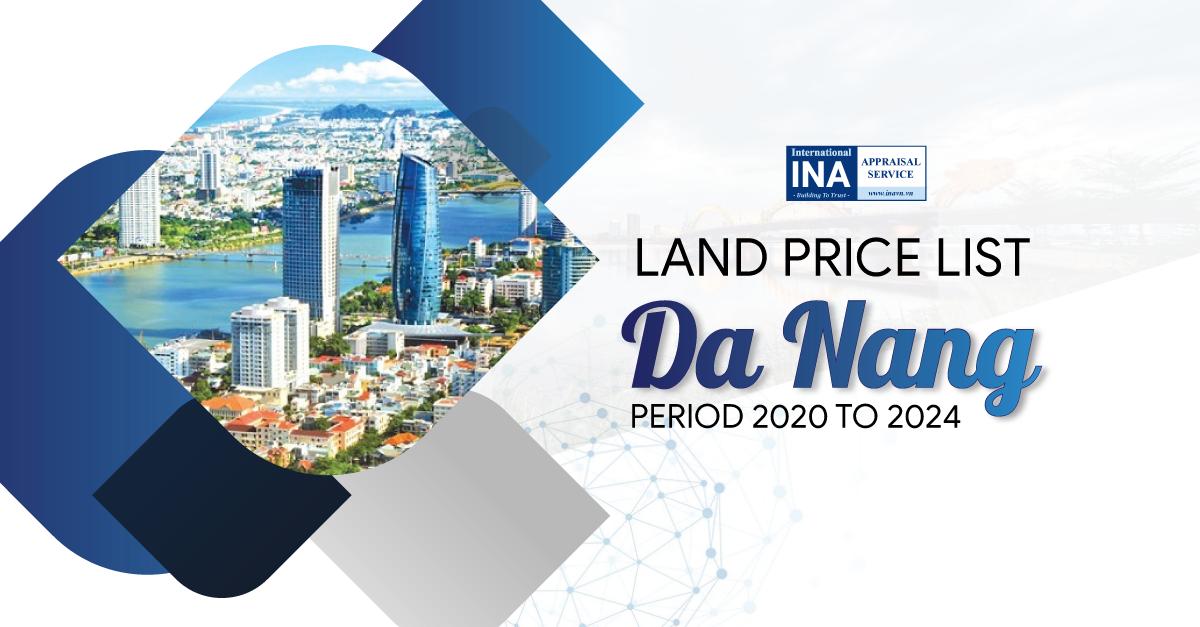 DA NANG LAND PRICE LIST FOR THE PERIOD 2020-2024